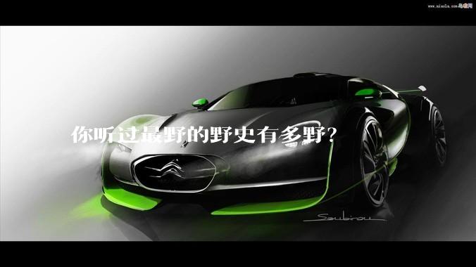 你听过最野的野史有多野？