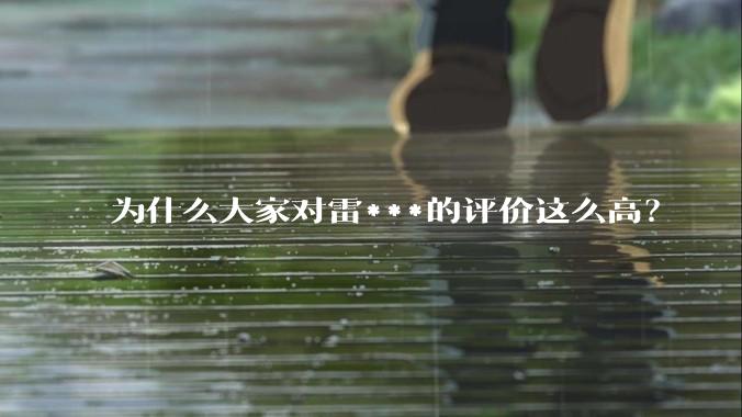 为什么大家对雷***的评价这么高？